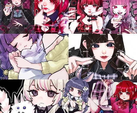 可愛い絵を描きます めっちゃ可愛い絵 描きます お目目がかわいい‼️今っぽい‼️ イメージ1