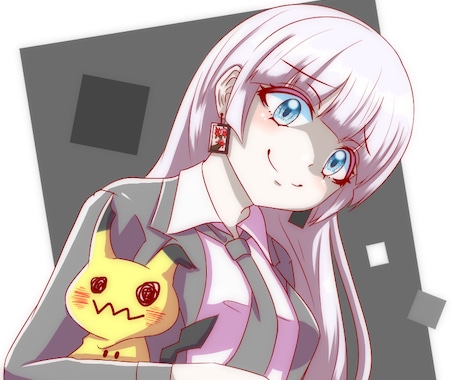アニメ塗でアイコン、バストアップ、全身に対応します 納期3日とありますが依頼状況で短縮可能です！ イメージ1