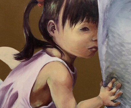 お子さんのお顔、油絵で描きます お子さんの素敵な表情を、写実的な油絵にして残しませんか？ イメージ2