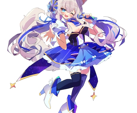 歌ってみた動画の全身立ち絵イラストを作成いたします 動画内で目を惹く歌ってみた全身立ち絵イラストを作成します！ イメージ1