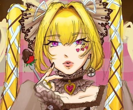 鮮やかで目を惹くイラスト描きます SNSや動画配信サイト、TRPGなど様々な用途に！ イメージ2