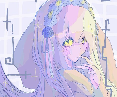 かわいくて淡い雰囲気のアイコンイラストを描きます 最短1週間で納品可能なため、おいそぎの方にもおすすめです。 イメージ2
