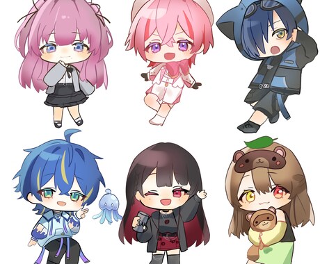 キュートなミニキャラ描きます かわいいデフォルメ・SDイラストをお求めの方はぜひ！ イメージ2