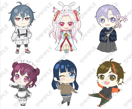 デフォルメイラスト描きます ミニキャラ・デフォルメの可愛いイラスト描きます! イメージ2