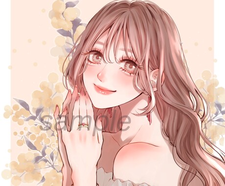 透明感×可愛い♡SNSで映えるアイコン描きます 【先着5名様のみ4000円！】かわいい女の子の理想を形に◎ イメージ2