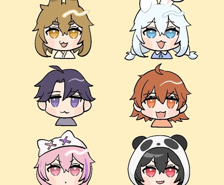 可愛い！ゆるふわキャラのSNSアイコンを描きます 格安で人・動物・物問わず描きます！ イメージ1