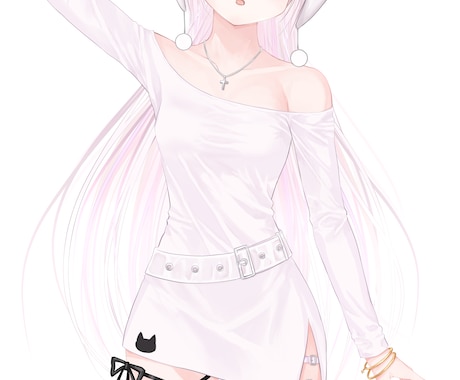配信活動・SNS利用等 一枚絵イラスト制作承ります 配信・歌ってみたなど、 用途に合わせた1枚絵を制作します！ イメージ2