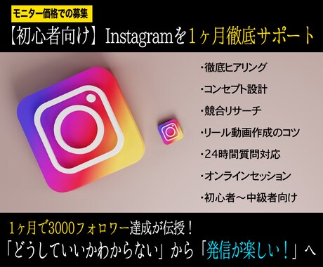 SNS1ヶ月本気のコーチングします 30日間24時間質問し放題+オンラインセッション イメージ1