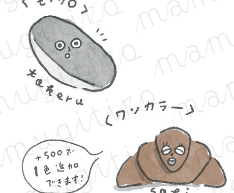 個人様限定◌うっすら似顔絵◌あなたをパンにします ⳮお好みの、おいしいパンになりきってSNSライフを楽しもうⳮ イメージ2