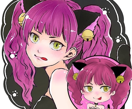 可愛いSNS用アイコン作成します 様々なイラストにも対応できます！ イメージ1
