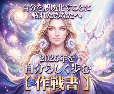 魂の傾向を読み解き、2026年の進み方を提案します 自分をごまかすことに疲れてしまったあなたへ イメージ1