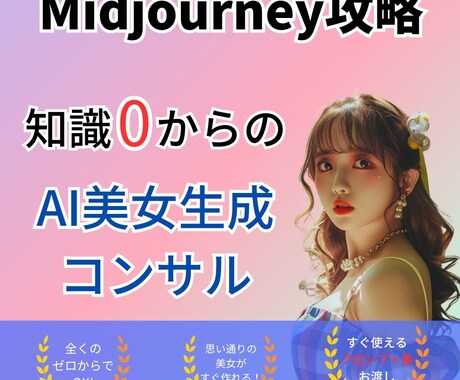初心者向けにAI画像の作成方法をコンサルします Midjourneyなどの操作方法をコンサル イメージ1