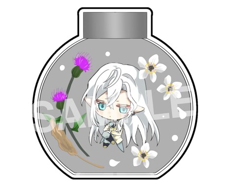 綺麗で可愛いミニキャライラストお描きします グッズの作成やアイコンにおすすめです！ イメージ2