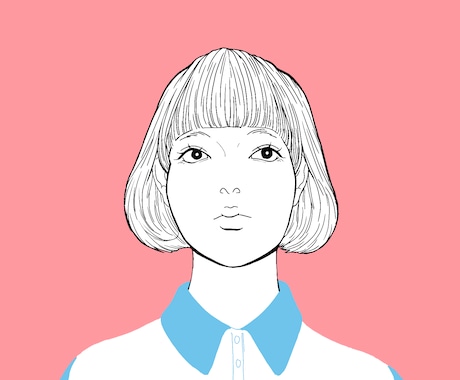 シンプルですっきりしたアイコンを描かせて頂きます お洒落な自分だけのアイコンが欲しい方に イメージ1