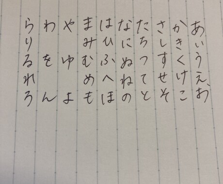 私の字で代筆します 書道歴6年で特待生までとりました。ボールペンが得意です。 イメージ1