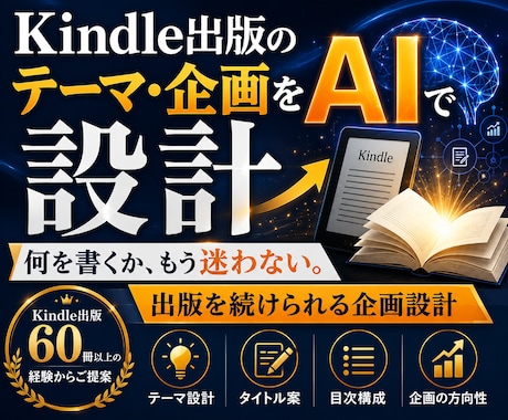 Kindle出版のテーマ・企画をAIで設計します イメージ1