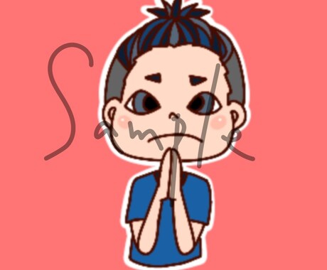 SNSなどに使えるアイコン描きます POPで明るく個性派アイコン！ イメージ2