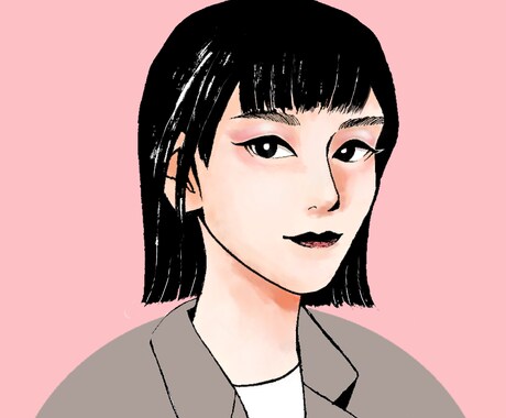 アイコン用似顔絵イラスト描きます スッキリした線とリアルな色塗りが特徴的な似顔絵 イメージ2