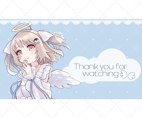 Vtuberさん向け☆配信の待機画面作ります 配信で使う待機画面作ります。配信画面のデザイン イメージ2