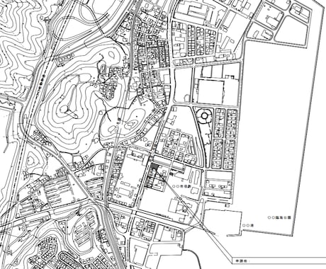 国土地理院 基盤地図から附近見取図を作成します 建築確認申請など、各種申請届出に必要な附近見取図を作成 イメージ1