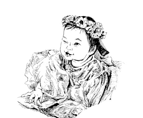 他にはない、繊細な線画で似顔絵を描きます 〝心〟や〝情景〟が伝わる絵をお探しの方へ イメージ2
