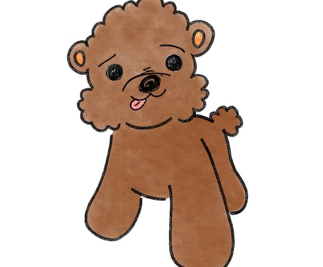 いつも一緒にいる大好きなペットをイラストにします イメージ1