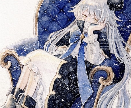 MV/歌ってみた/グッズに使用できる一枚絵描きます 水彩やデジタルを使用して、ご希望のテイストで描きます。 イメージ1