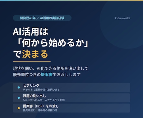 開発歴40年のSEがAI活用の相談に乗ります イメージ1