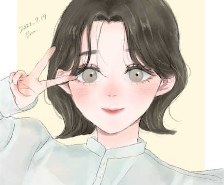 おしゃれな女の子のイラストお描きします 似顔絵やオリジナルキャラクターなど、アイコンをご希望の方に！ イメージ2