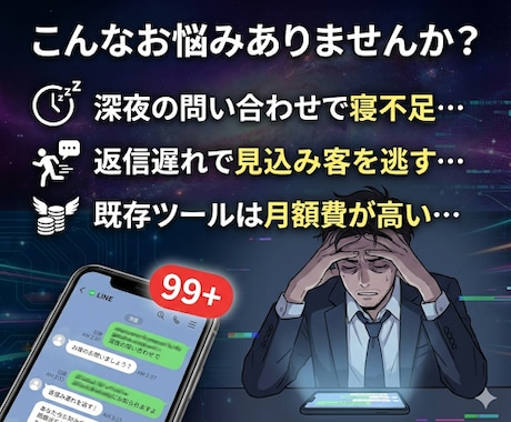 即日【最速•最安値】 LINE自動Botを作ります ChatGPT × LINE Bot 構築サービス イメージ2