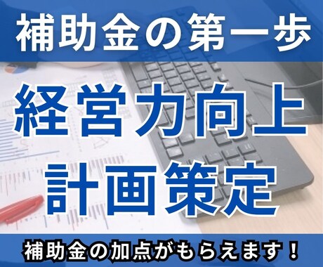 中小企業診断士が「経営力向上計画」を策定いたします 計画を立てることで、補助金の加点や融資の優遇を受けられます！ イメージ1