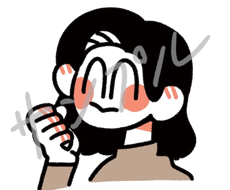 ゆるかわ似顔絵アイコン描きます シンプルで親しみやすく、覚えられやすいアイコン制作いたします イメージ1