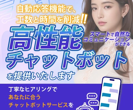 特定の分野に特化したAIチャットボットの開発します 特定の分野においては、高い精度を保証します。 イメージ1