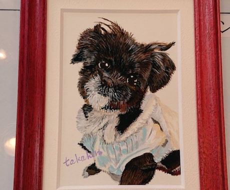 可愛いペットを似顔絵にします 犬、猫に限らずほぼ全ての生き物の似顔絵を作ります！ イメージ1