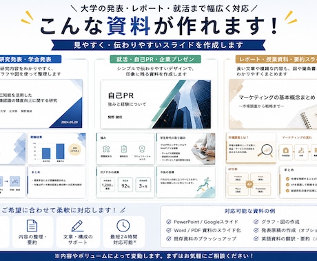 提出期限が迫っている方！大学向け資料作成します AI活用で希望に沿った資料作成をします！ イメージ2