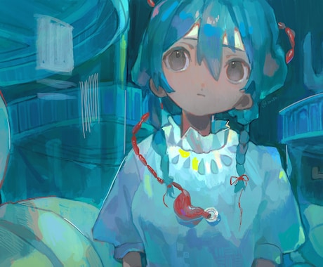 背景有！高彩度で鮮やかな厚塗りイラストを制作します イメージ1