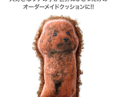 ペット（犬　猫）の画像から ぬいぐるみを作ります カールしたファー（毛）が、まるでウチの子を撫でている感覚に。 イメージ2