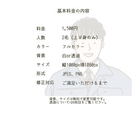 シンプルでオシャレな線画アイコンを作ります SNSアイコン、投稿・名刺の挿絵、待ち受け、結婚式などに！ イメージ2