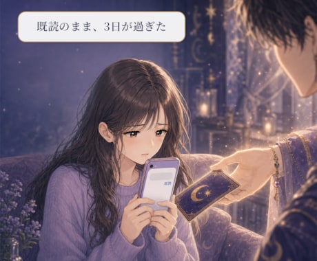 500円｜既読無視の相手の本音を占います 連絡が来ない理由や本心を読み解きます イメージ1