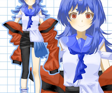 実績作りで格安！Live2Dモデル制作します キャラデザ〜モデリングまで対応！ イメージ2