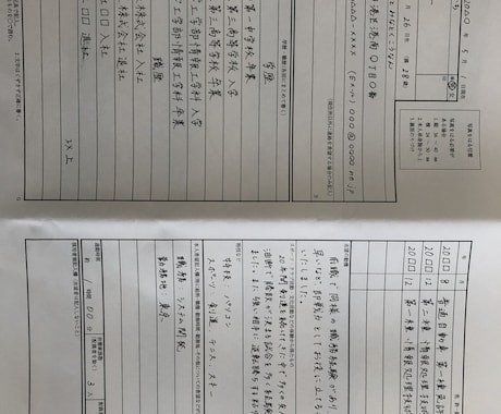 履歴書代筆いたします ご就職、ご転職の必要書類代筆サービス イメージ1