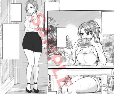 商用利用込み！モノクロ、カラーマンガ描きます SNS、YouTube、広告にも！ イメージ2