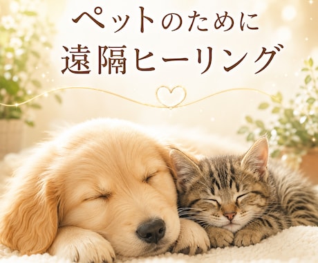 大切な家族であるペットへ遠隔ヒーリングお届けします その子本来の穏やかな状態へ整うようサポートいたします。 イメージ1
