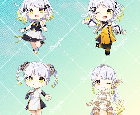 商用可！SDキャラクター制作できます ポップでかわいいSD・デフォルメイラストを制作します！ イメージ2