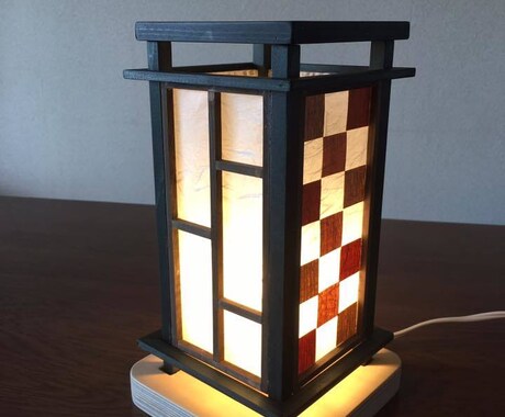 Lamp shade 木工作品をご自身で作れます 木製の行灯をご自身で作品化出来ます。 イメージ2