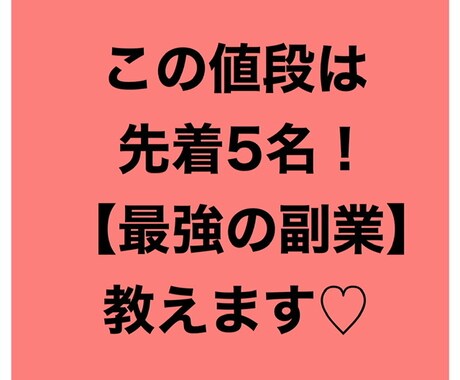 入門〜初心者向け/完全在宅の副業おしえちゃいます ♡スタート応援価格♡簡単！スキル不要！資金0円！即実践可能！ イメージ1