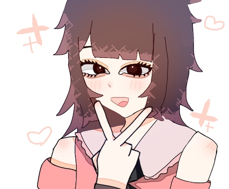 可愛い女の子の1枚絵描きます イメージ1
