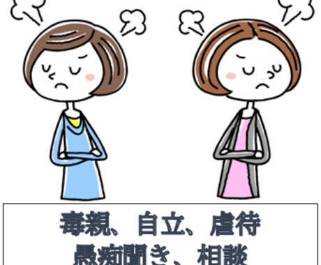 親との確執を聞きます、アドバイス致します 毒親育ちの苦しさ、辛さ、生きづらさをお聞きします。 イメージ1