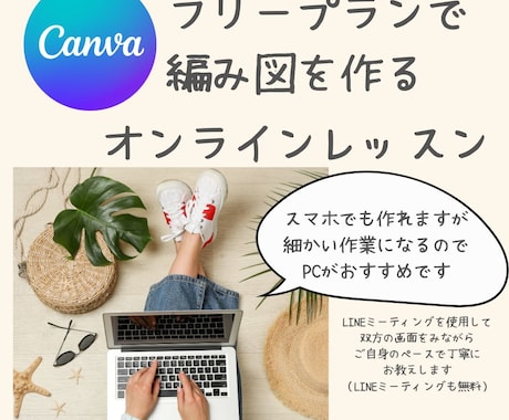 高単価に繋げるCanvaの編み図サポートします 【講師・作家専門】編み図集中サポート イメージ1