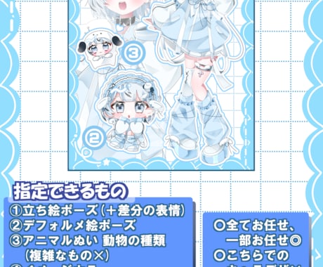 きらふわな目を引く詰め込みイラスト描きます Vtuberさんのキービジュアルやサムネ素材などに！ イメージ2